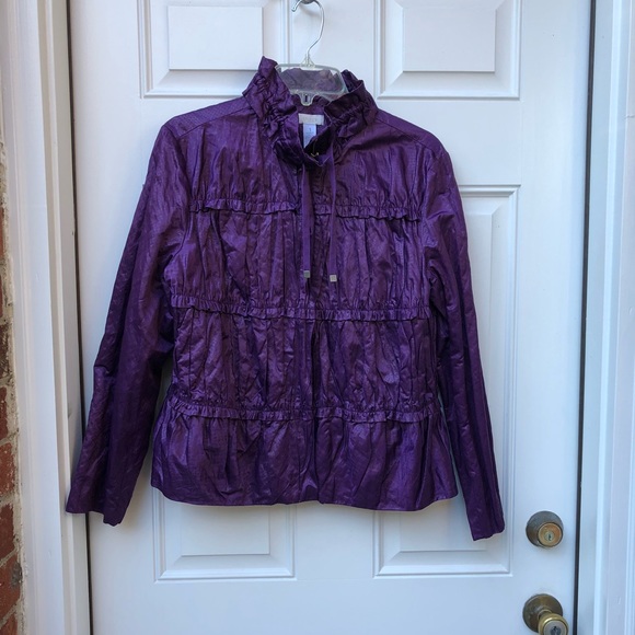 chico's purple jacket